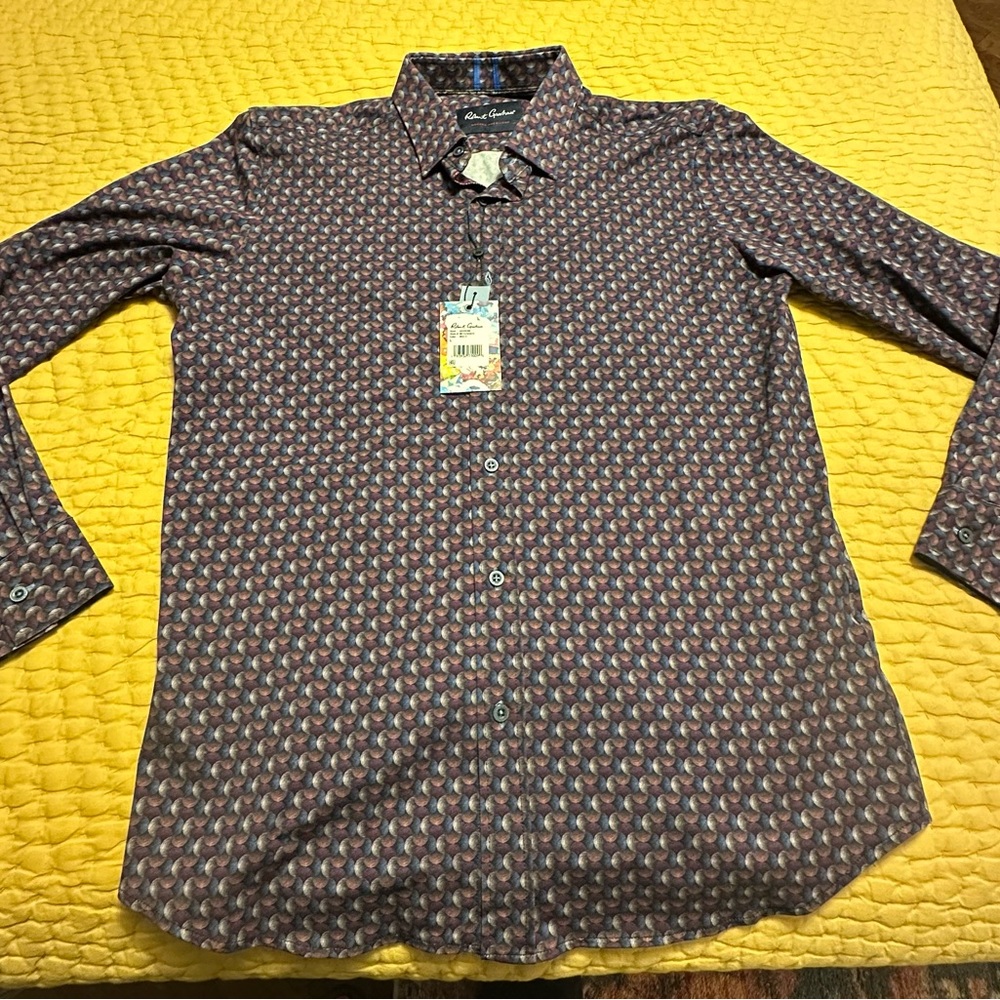 Robert Graham Men’s Patterned Shirt - Purple